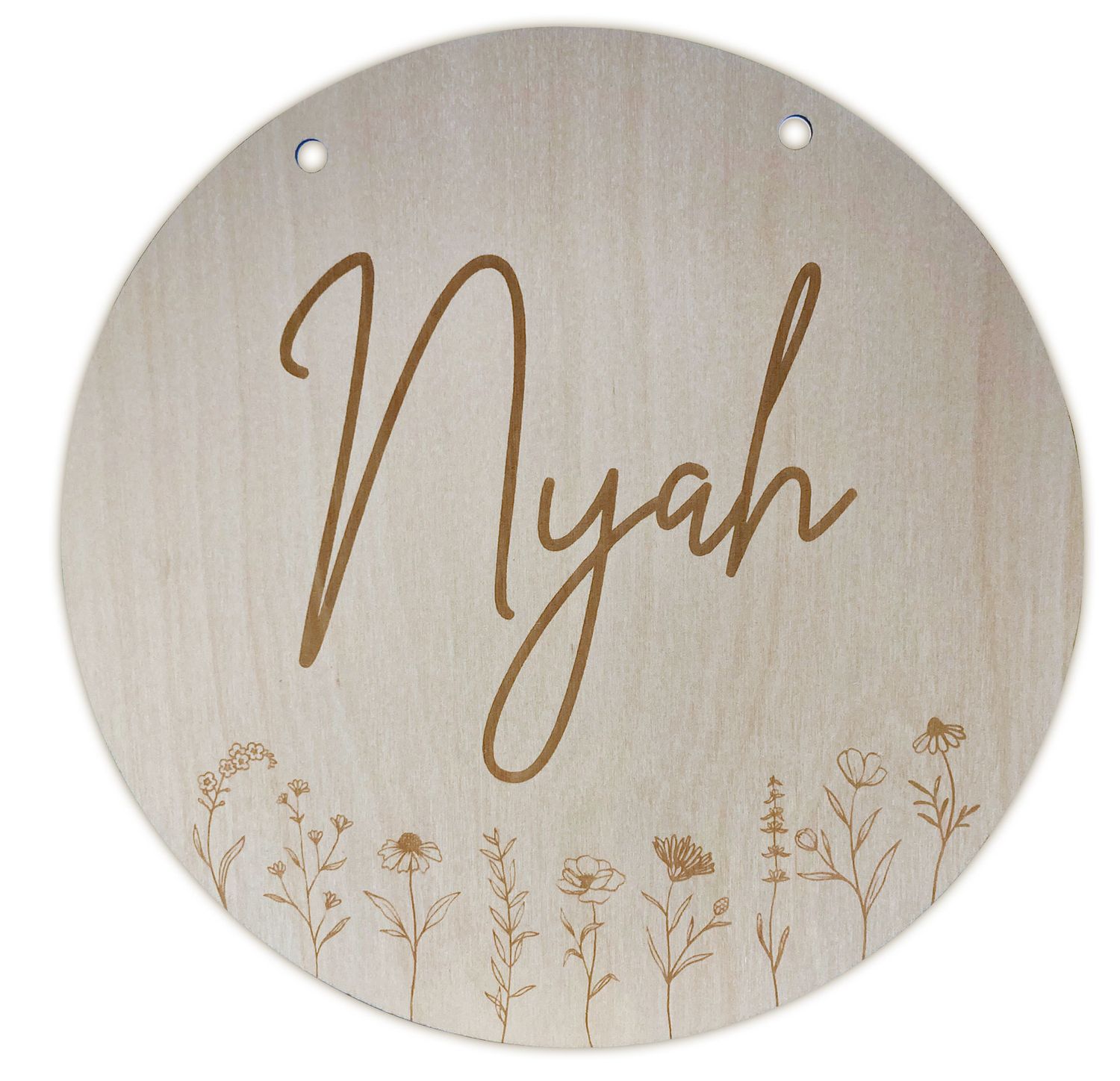 Wild Flower Name Plaque