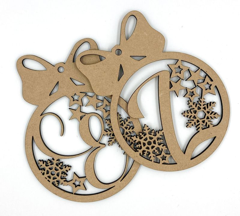Christmas Letter Ornaments