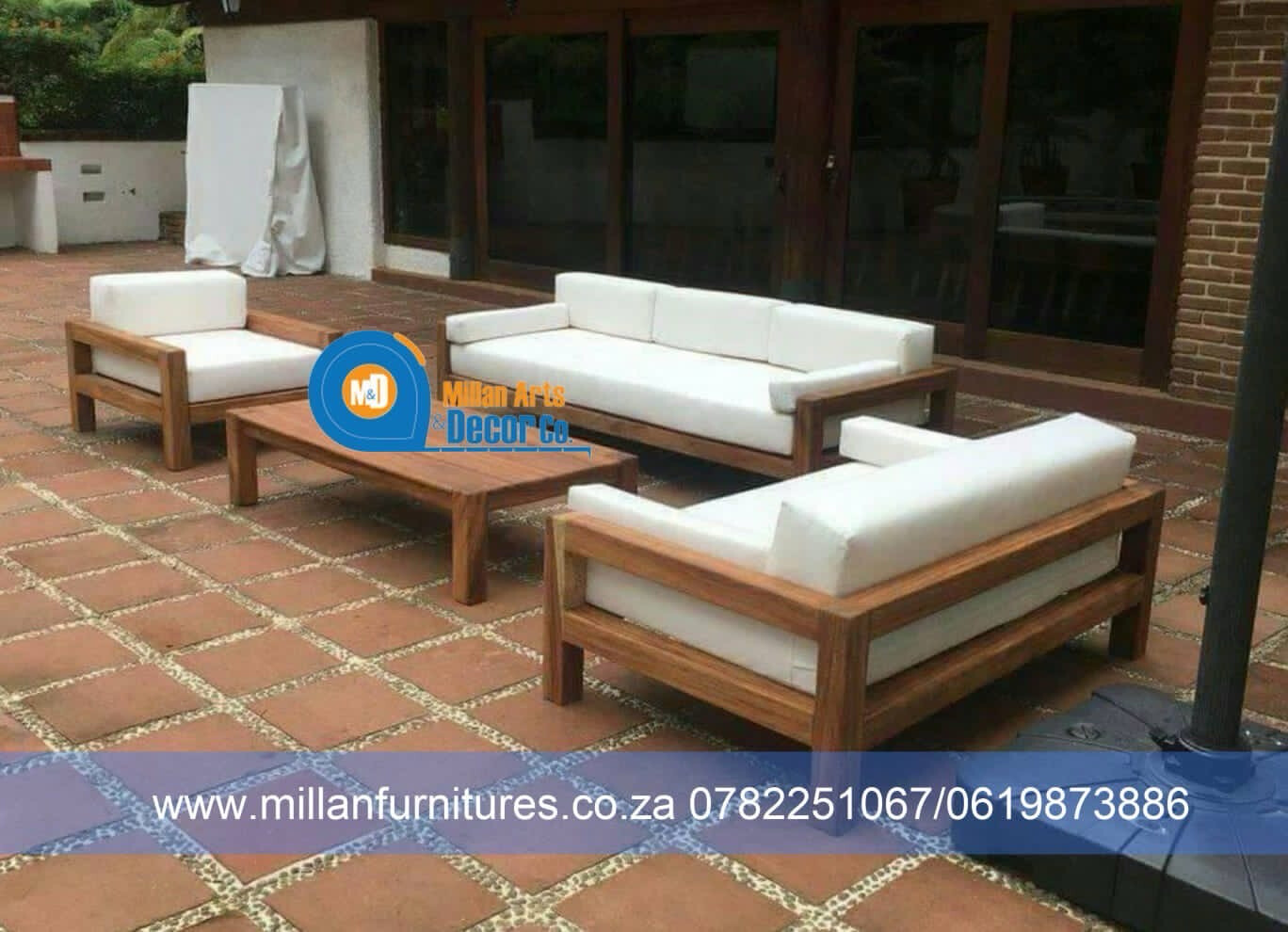 Wooden  couches set