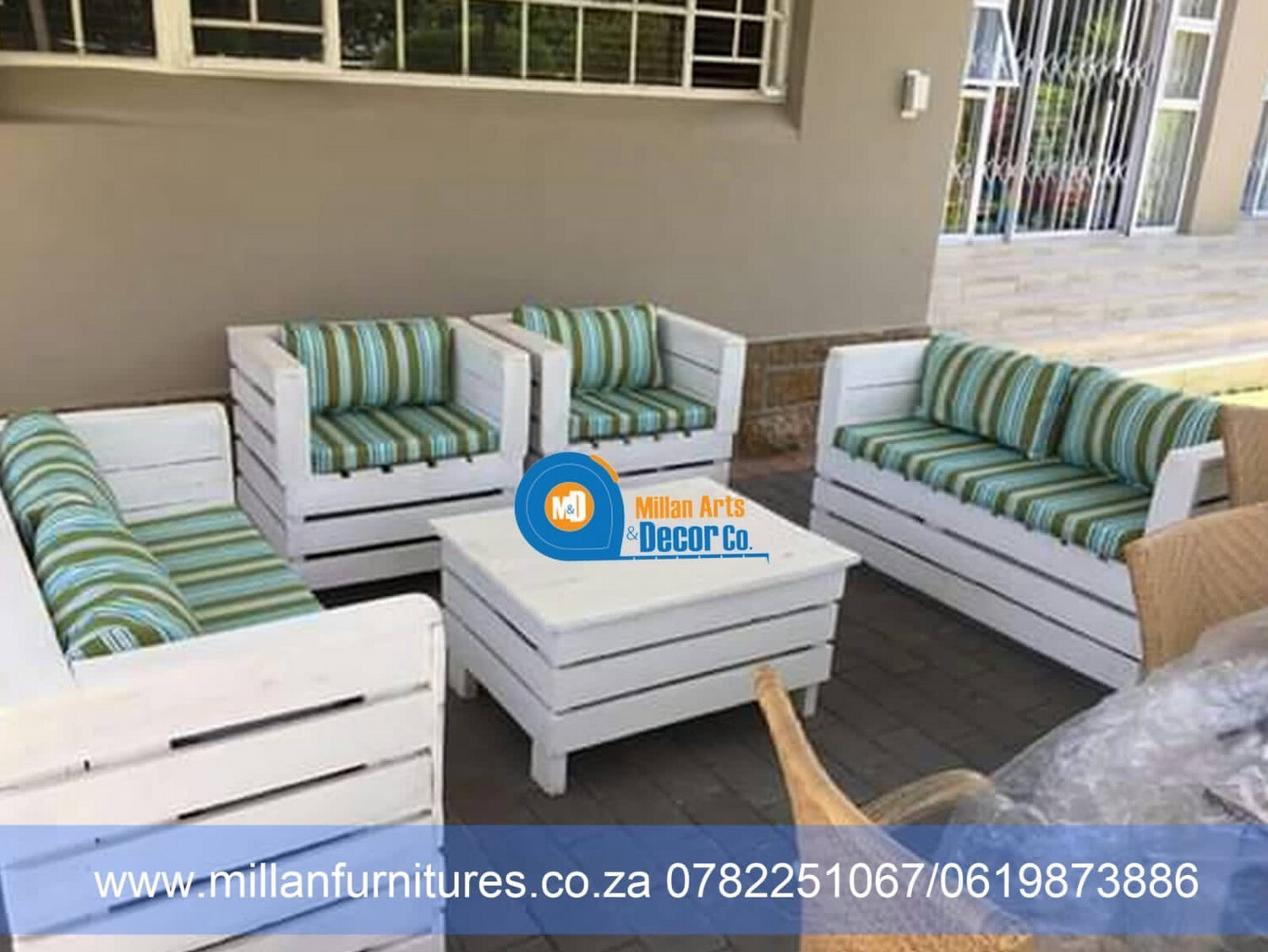 Champions wooden couches( with backrests)