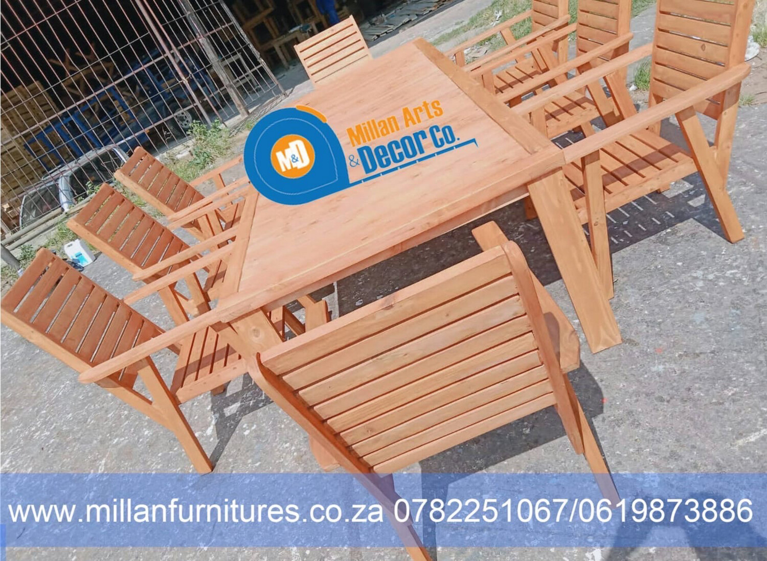 Outdoor  table &amp; 8 chairs set