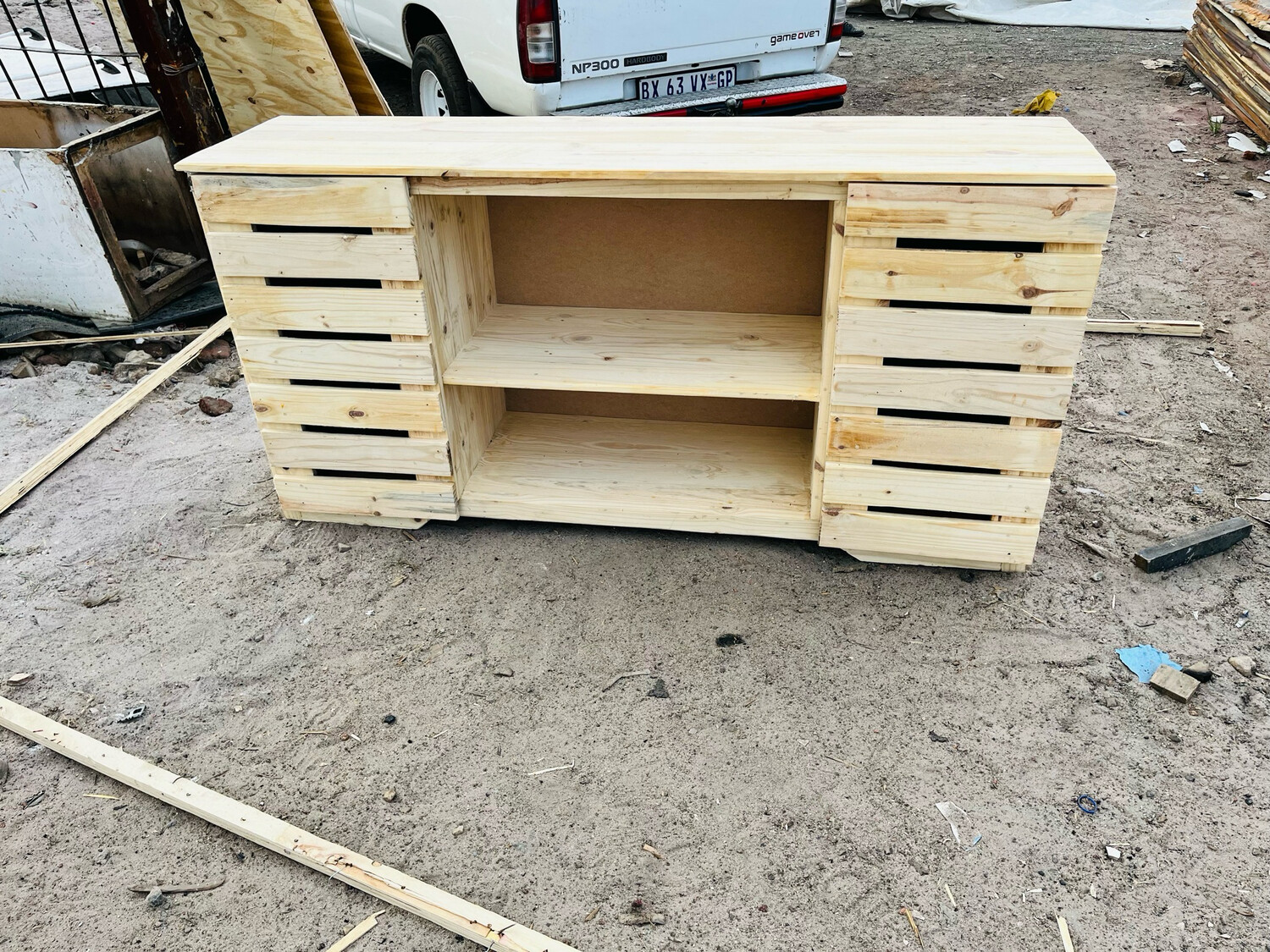 Stripped cabinet