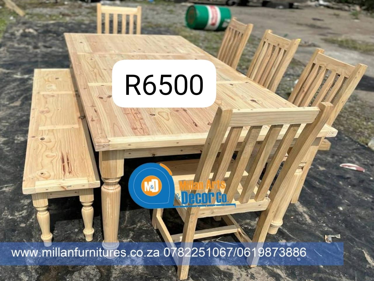 Durable-dinning table,bench &amp; chairs