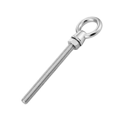 Piton à œil fileté avec écrou à métal M10 inox 316 Piton à œil fileté avec écrou à métal M10 inox 316