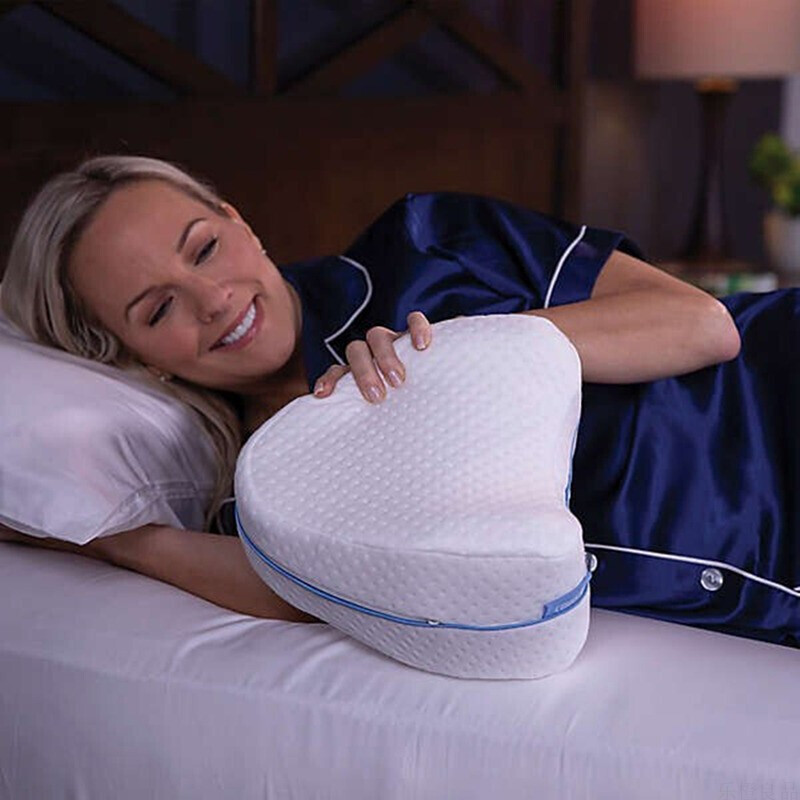 SereniRest BlissHeart Memory Foam Leg Pillow