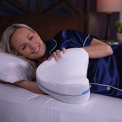 SereniRest BlissHeart Memory Foam Leg Pillow