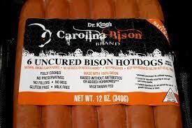 Uncured Bison Hot Dogs
