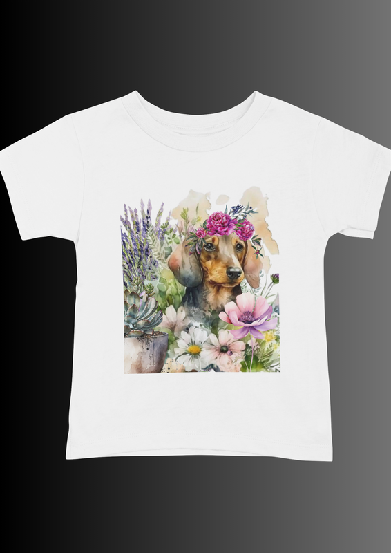 Romantic dachshund T-shirt