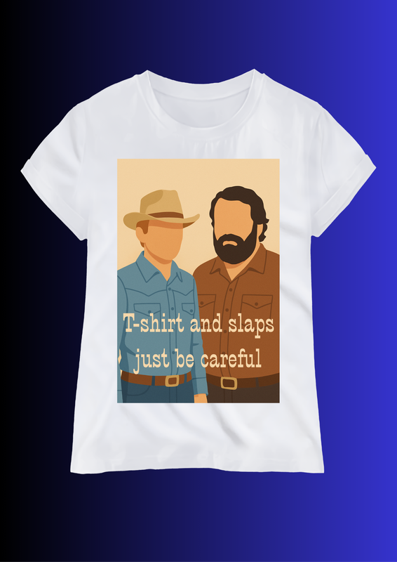 Bud and Terence T-shirt and slaps T-shirt