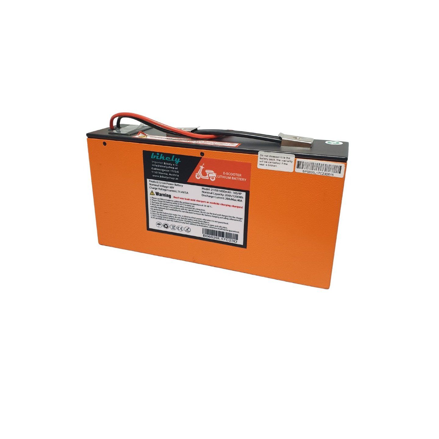 60V 20Ah Lithium Akku