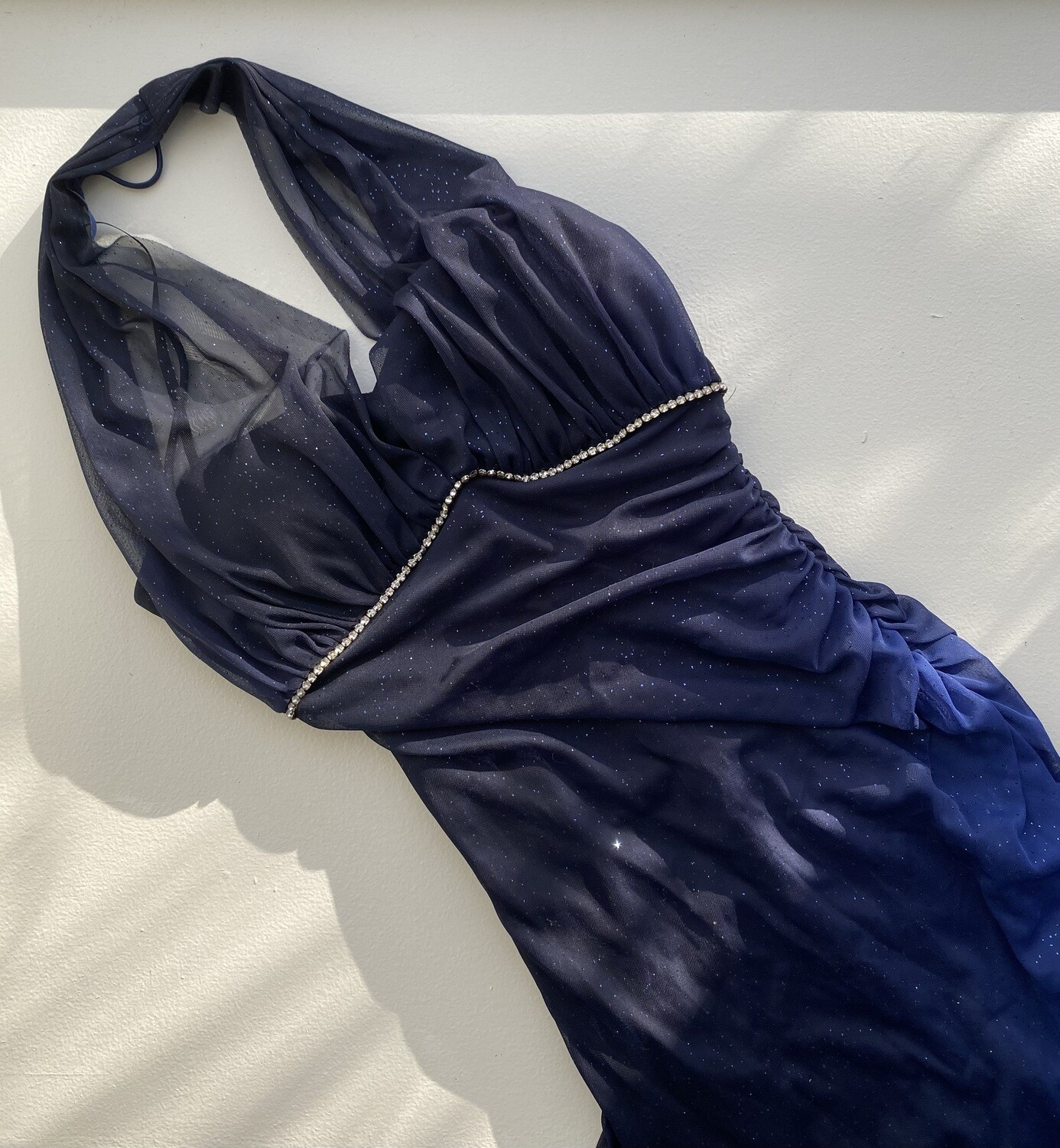 Y2K Betsy and Adam Ombré Ruffle Dress