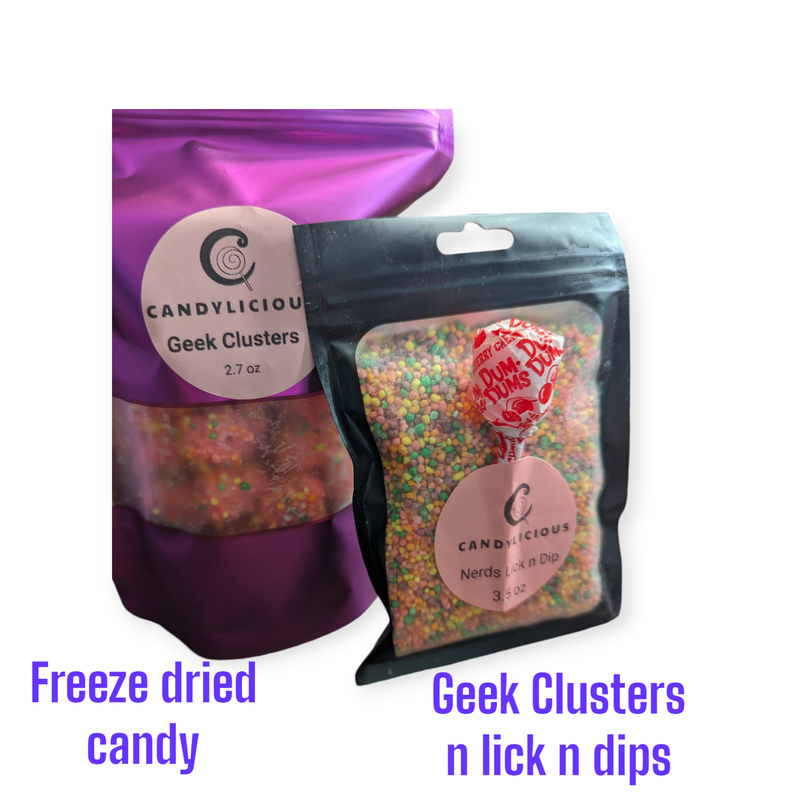 1 bag Geek Clusters Freeze dried candy