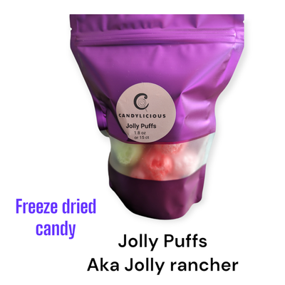 1 bag of Jolly Puffs aka jolly rancher