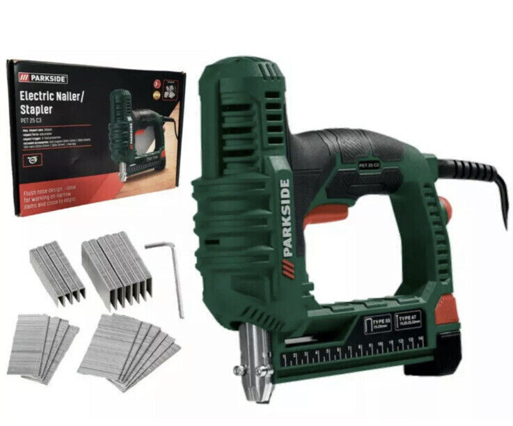PARKSIDE® electric Nailer stapler pet 25 c3