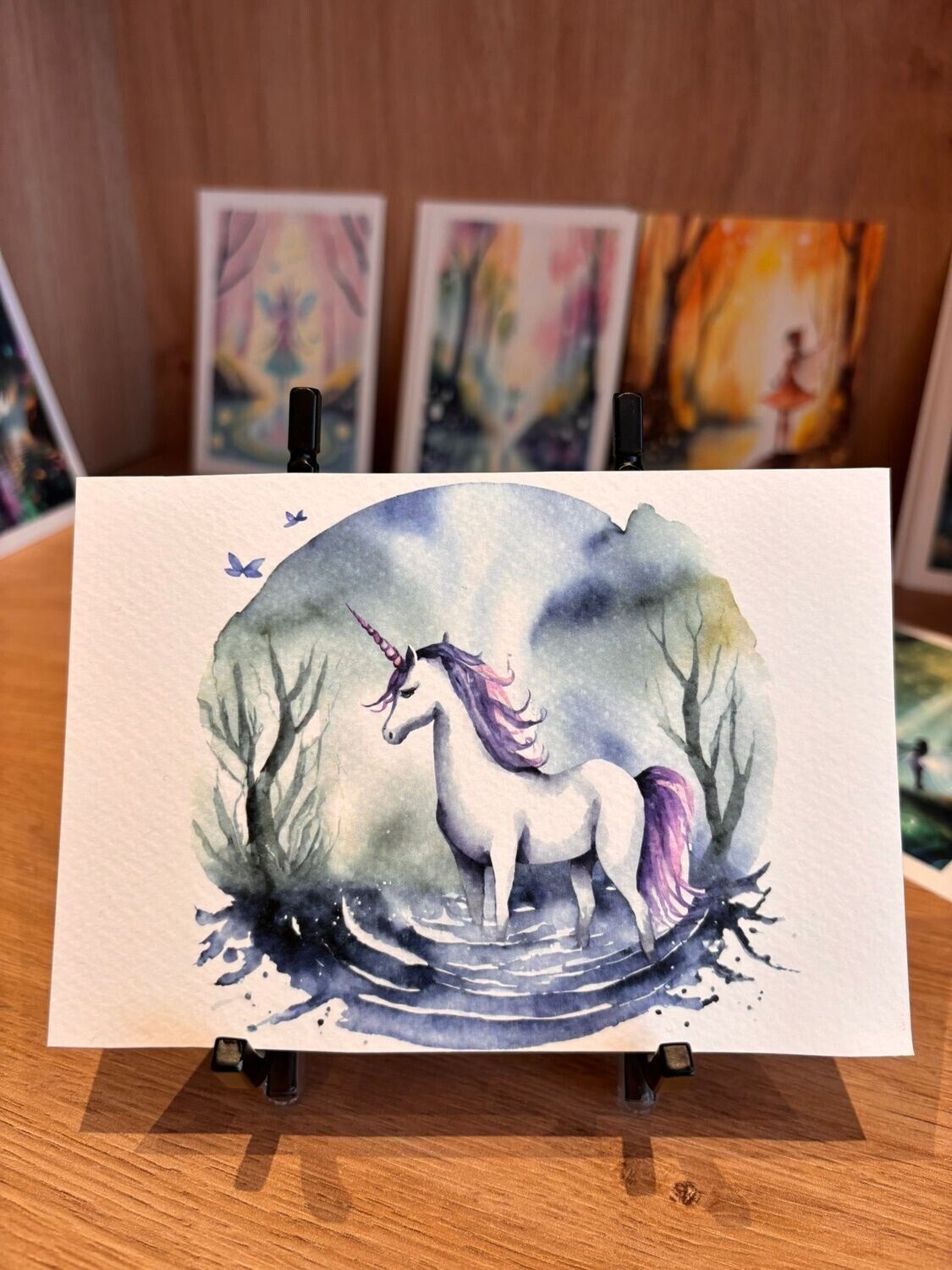 Licorne mauve