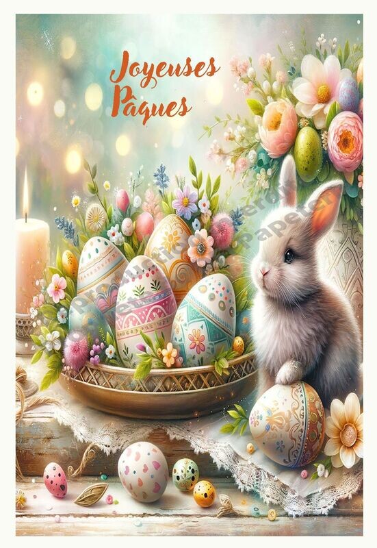 Lapin de Pâques rétro