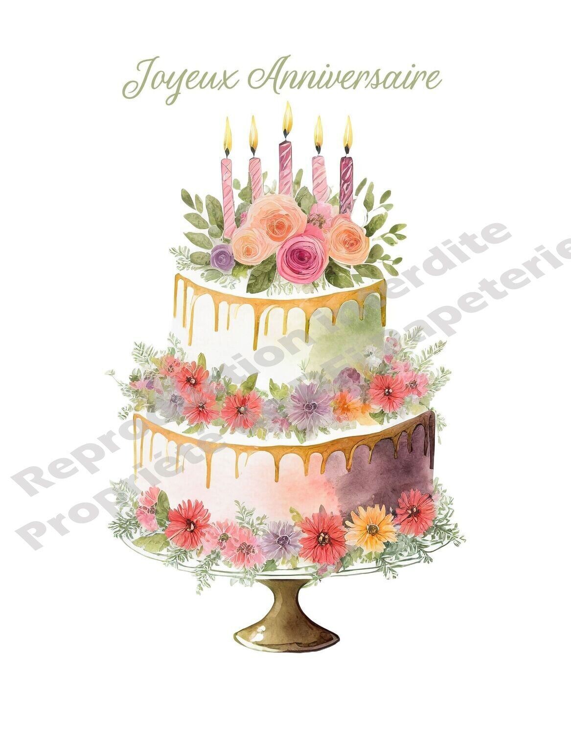 Gâteau d'anniversaire