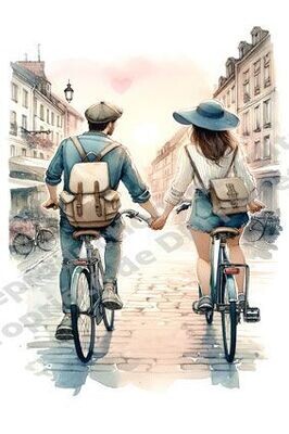 Les amoureux à bicyclette