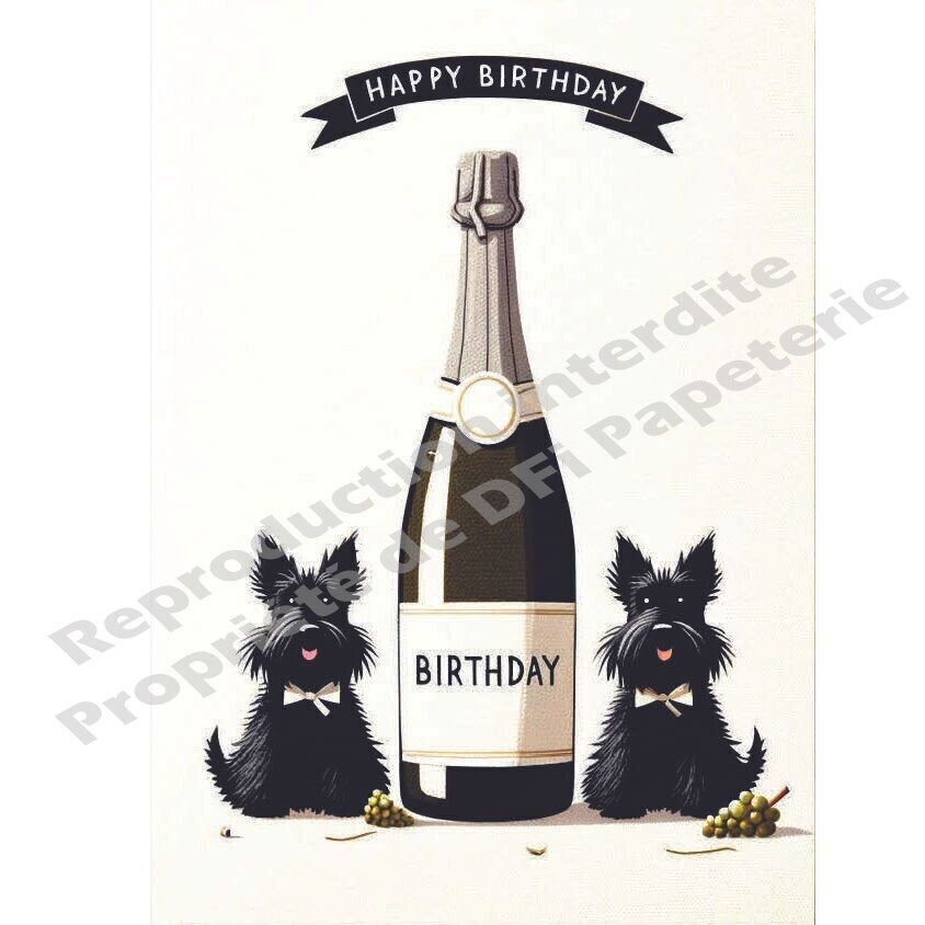 Les scottish terrier fêtent un anniversaire