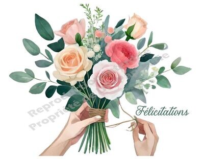 Un bouquet de félicitations