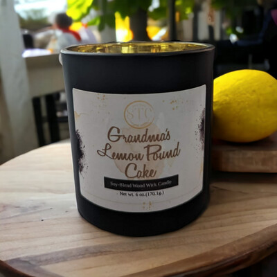 Grandma's Lemon Pound Cake Wood Wick Candle