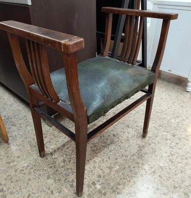 SILLA VINTAGE DE CUERO