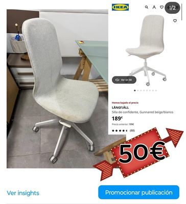 SILLA DE ESCRITORIO LANGFJALL