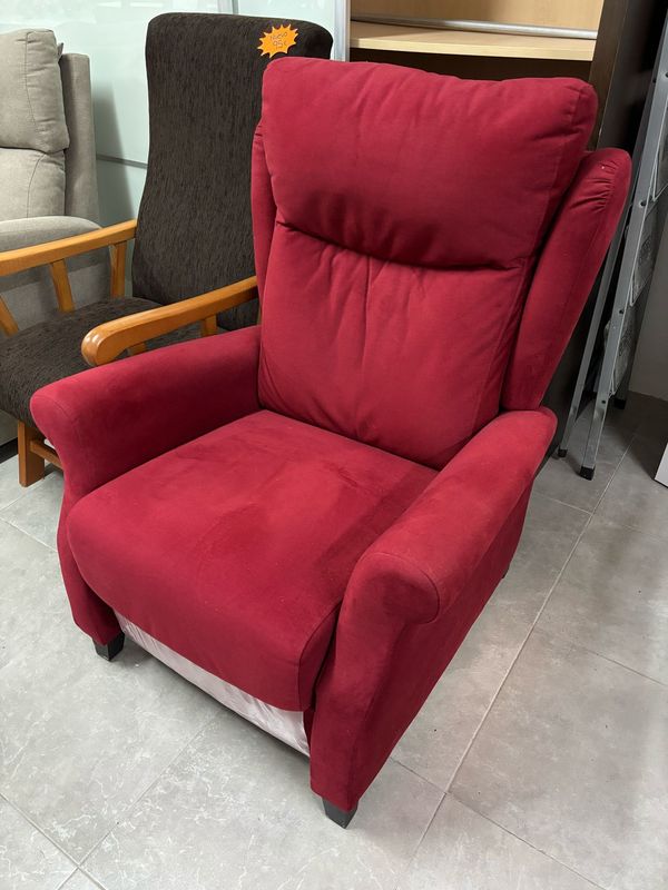 SILLÓN RECLINABLE GRANATE