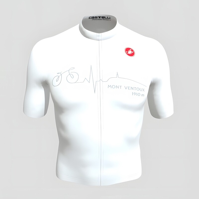 Maillot Castelli Ventoux fil blanc
