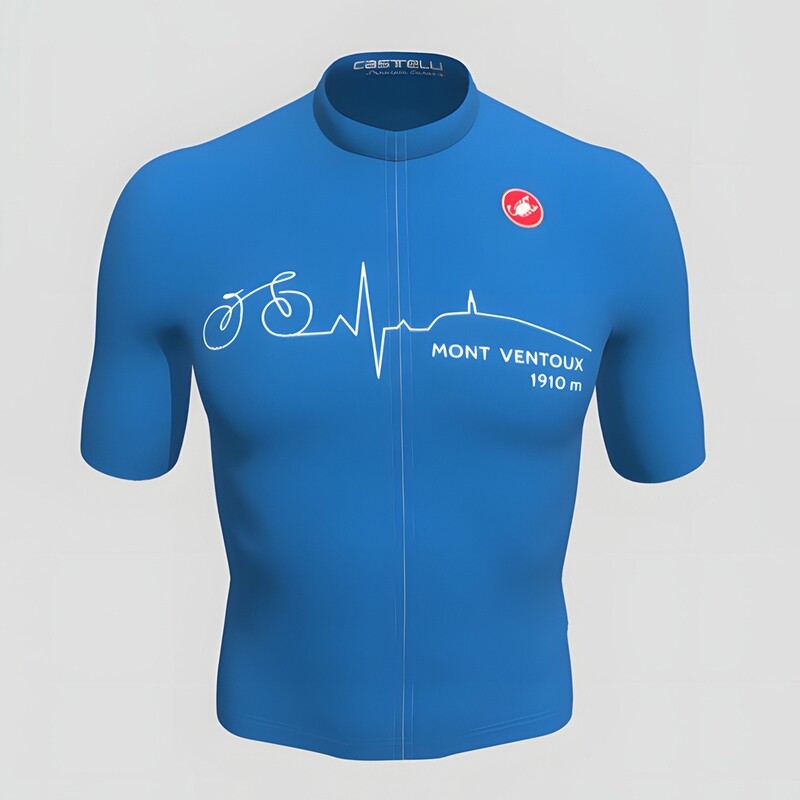 Maillot Castelli Ventoux fil bleu