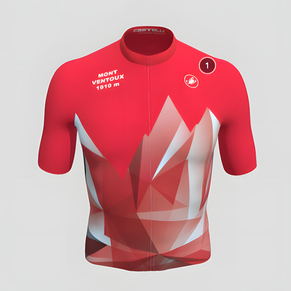 Maillot Castelli Ventoux rouge