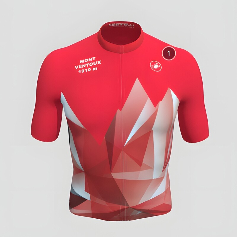 Maillot Castelli Ventoux rouge