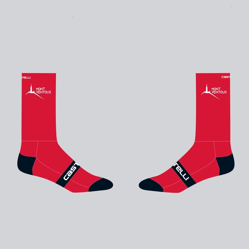 Chaussettes Castelli Ventoux rouge