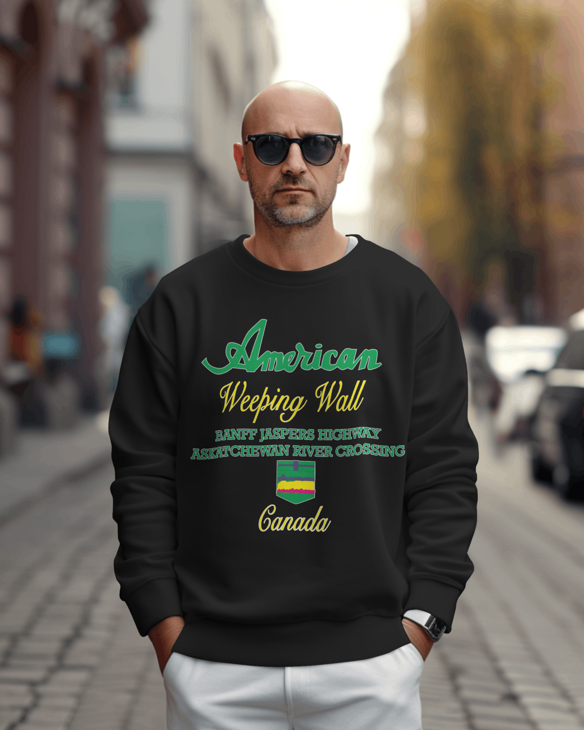 Felpa paricollo con stampa By american
