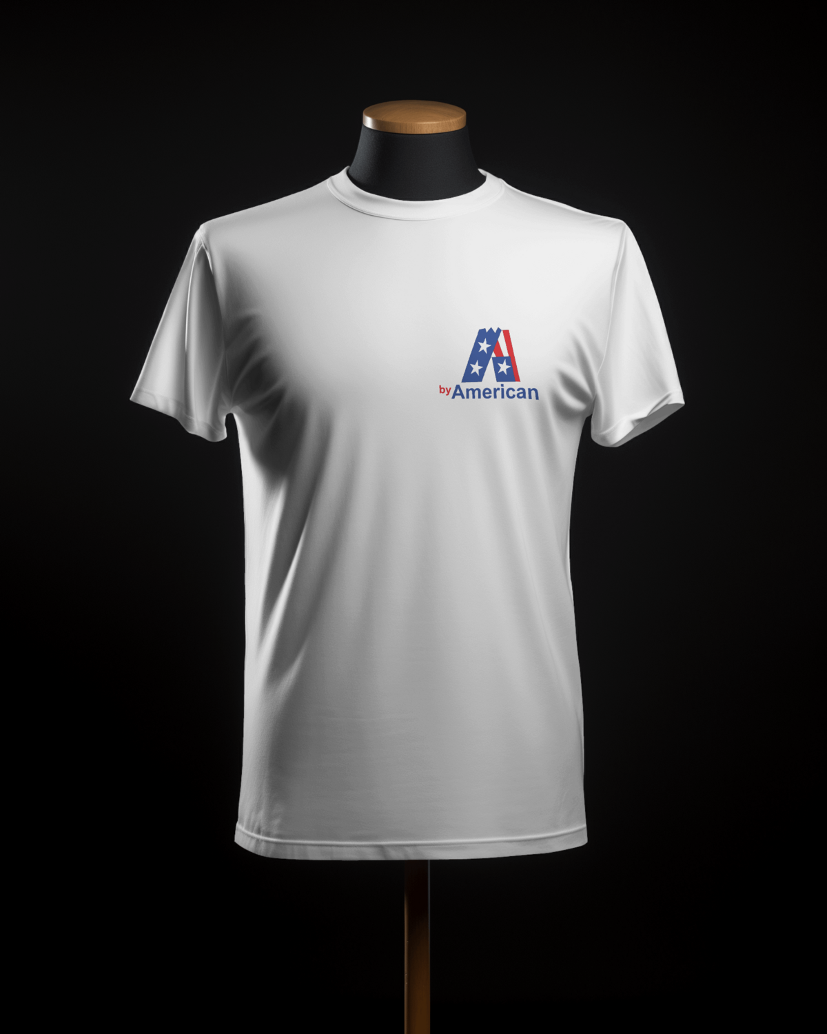 Maglietta con stampa by American (logo 3cm)