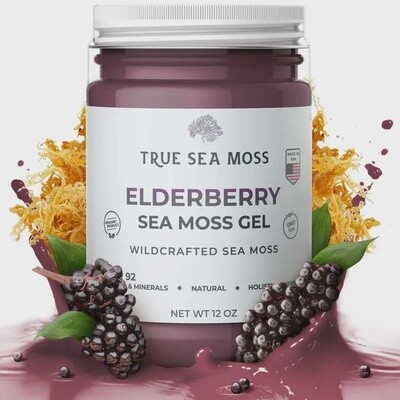 True Sea Moss Sea Moss Gel Elderberry