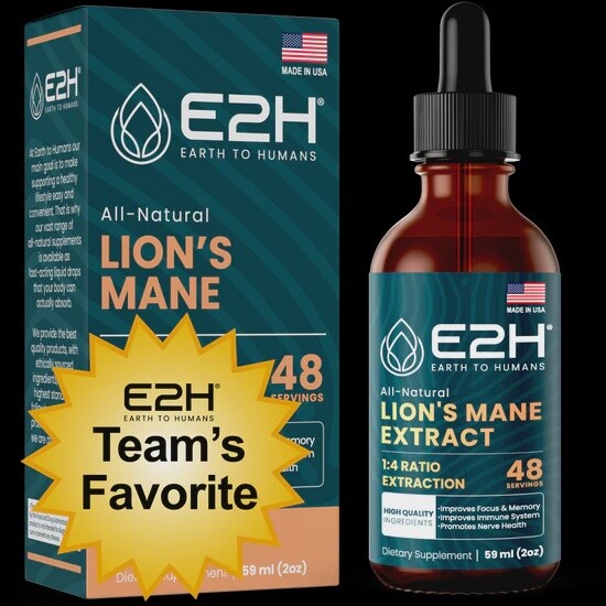 E2H Lions Mane 1:4 Extraction 48 Servings