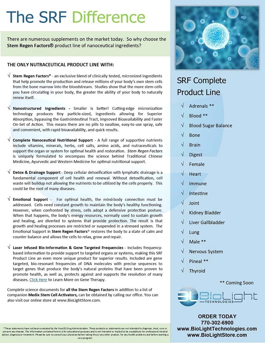 Biolight Blood Sugar Stem Regen Factors