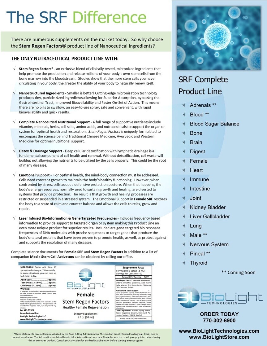Biolight Female Stem Regen Factors