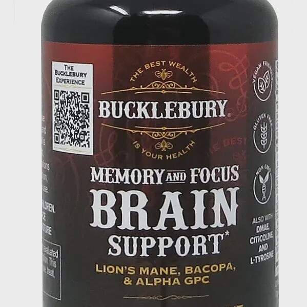 Bucklebury Memory and Focus Brain Support Capsules