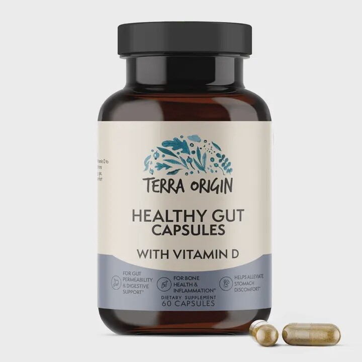Terra Origins Healthy Gut Capsules with Vitamin D