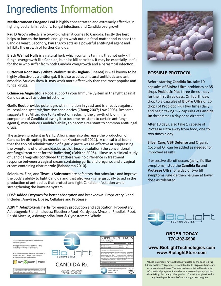 Candida RX biolight