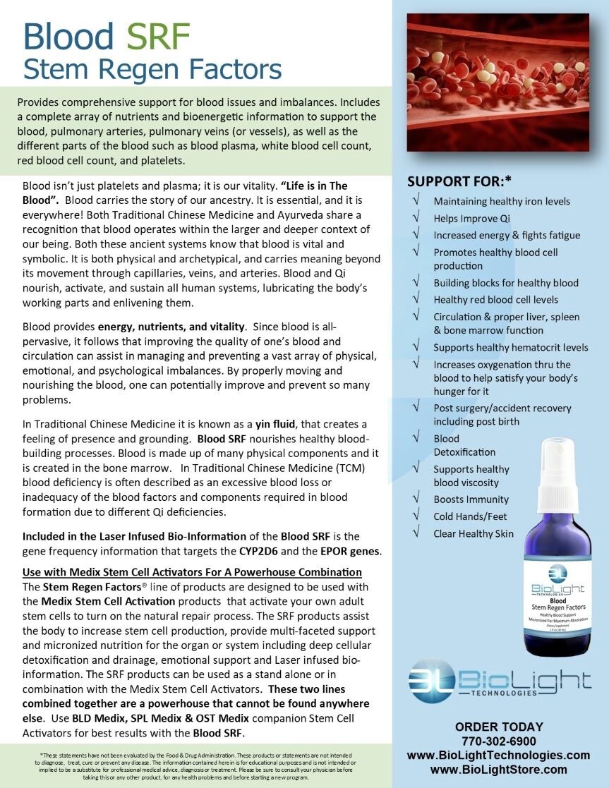Biolight Blood Stem Regen Factors