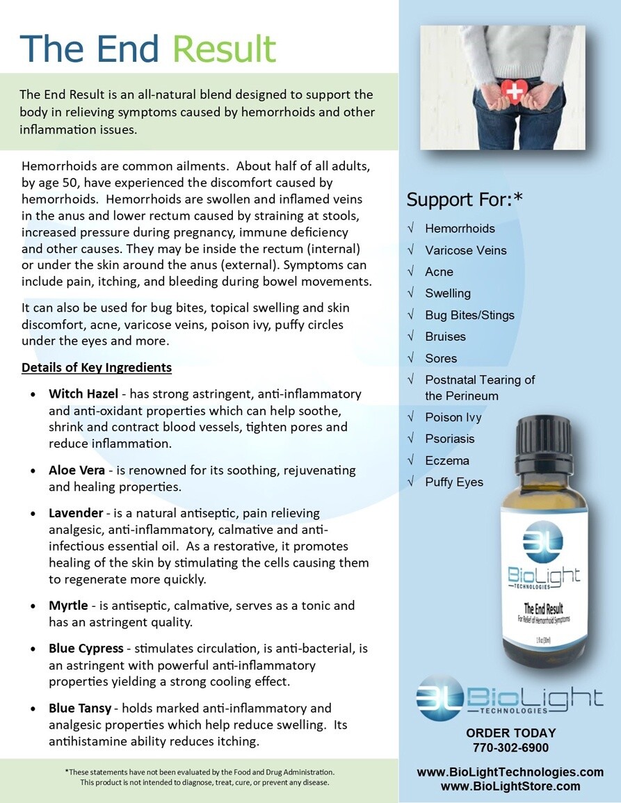 The End Result Hemorrhoids &amp; Inflammation