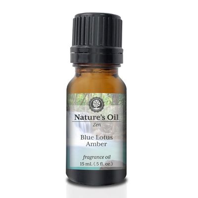 Nature&#39;s Oil Blue Lotus Amber Fragrance Oil .5oz