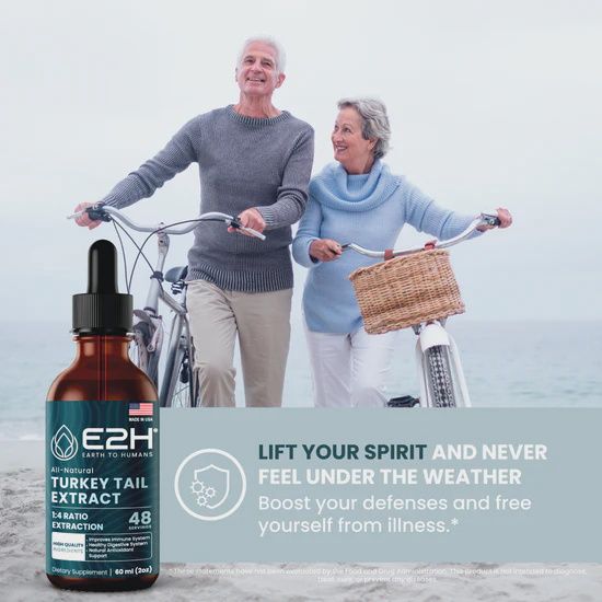 E2H Turkey Tail Extract 1:4 Ratio 48 Servings