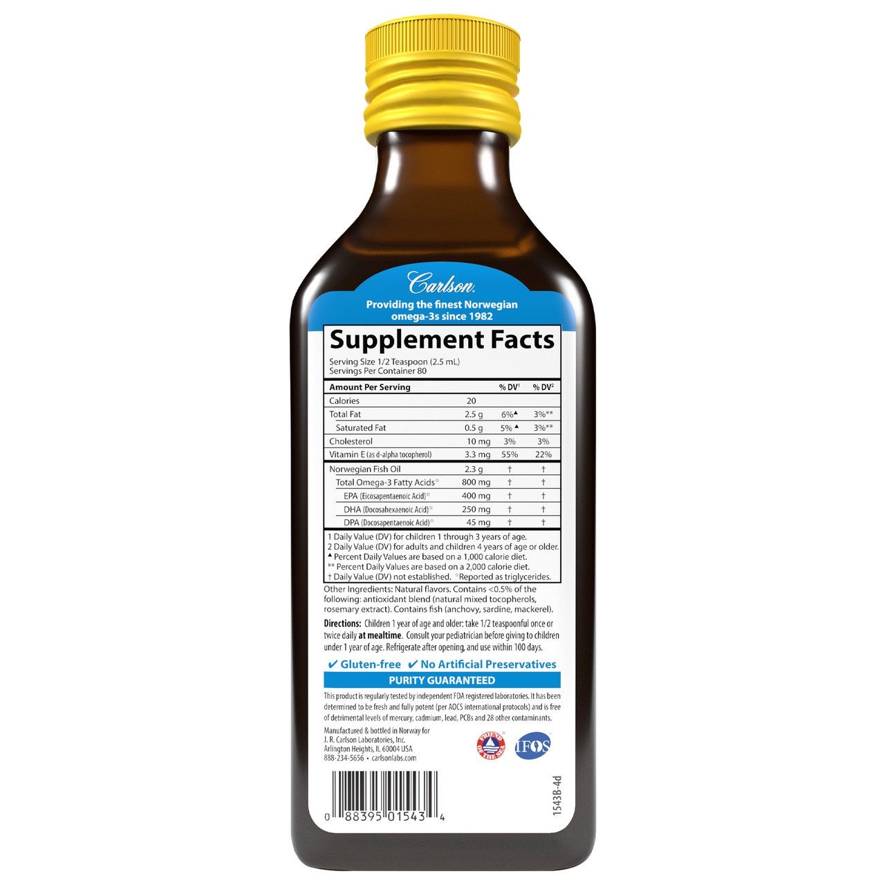 Carlson Kids The Very Finest Fish Oil Omega 3s