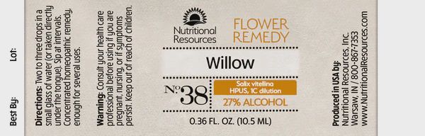 Nutritional Resources Flower Remedy Willow