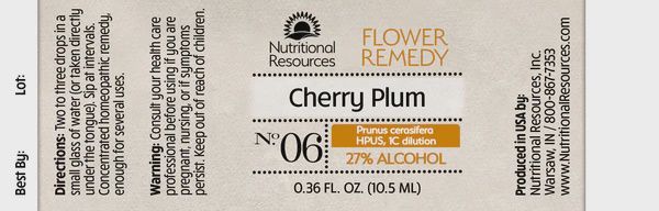 Nutritional Resources Flower Remedy Cherry Plum