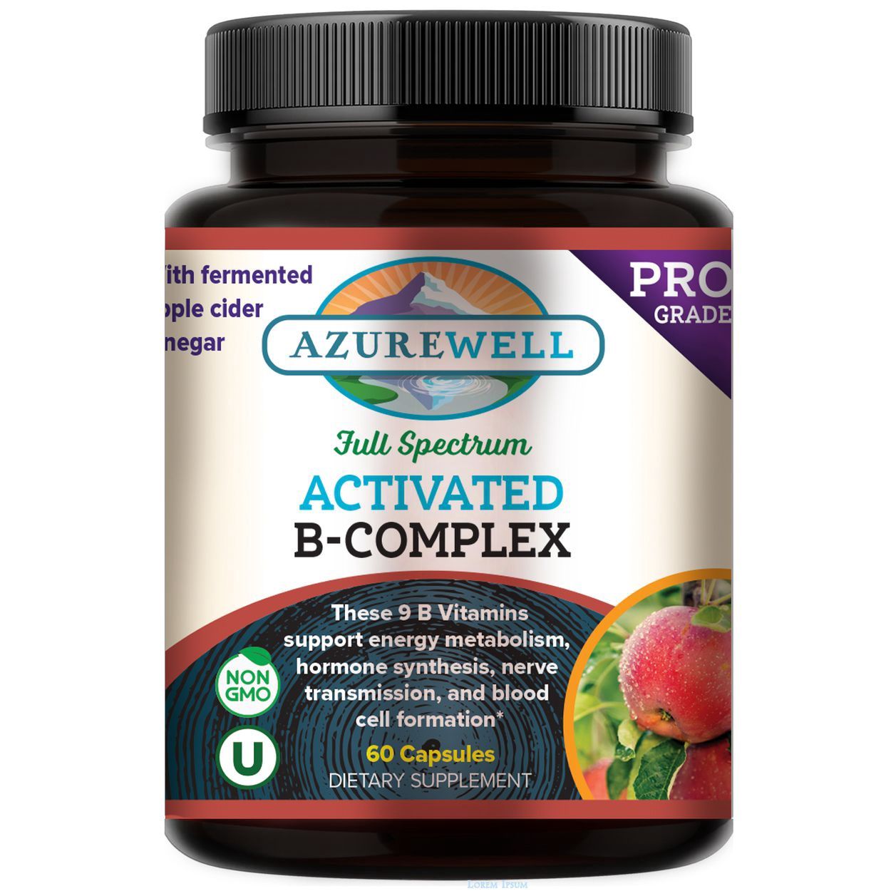 AzureWell Activated B-Complex, Full-Spectrum